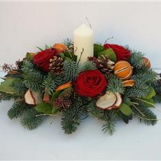 Christmas Candle Table Centre