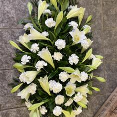 Longi and carnation spray 